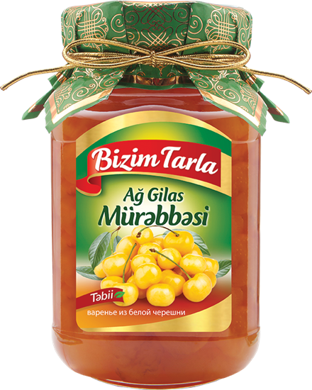 Bizim Tarla Beyaz Kiraz Reçeli 400gr