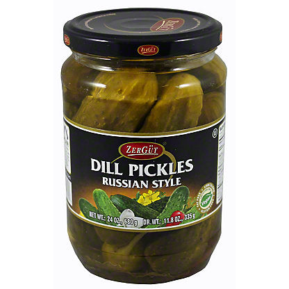 Zergut Russian Style Kosher Dill Pickles 24oz