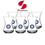 Pasabahce Tea Glass Ince Belli Nazar Boncuklu 6pcs