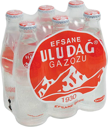 Uludag Gazoz In Glass Bottle 6*250ml