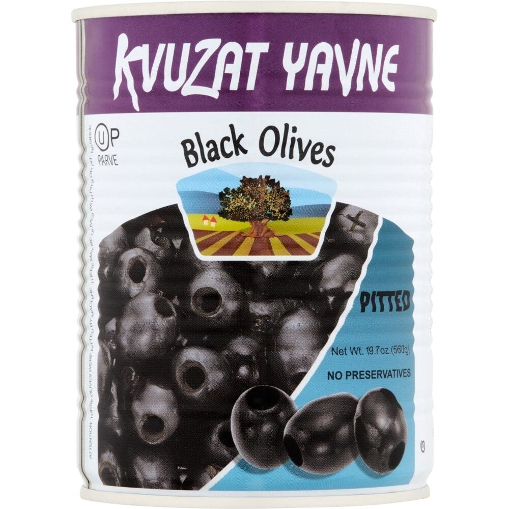Yavne Black Pitted Olives 19oz