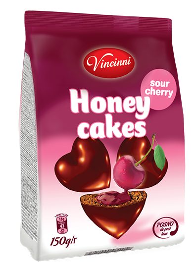 Vincinni Honey Hearts Cherry Cake 350gr