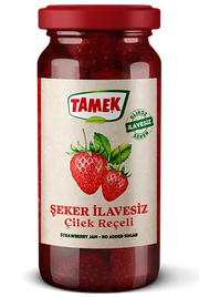 Tamek Sugar Free Strawberry Jam In Glass Jar 290gr