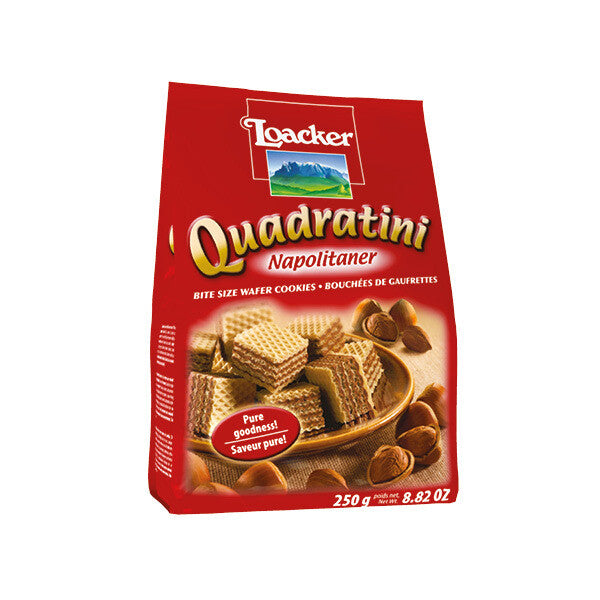 Loacker Quadratini Hazelnut 250gr