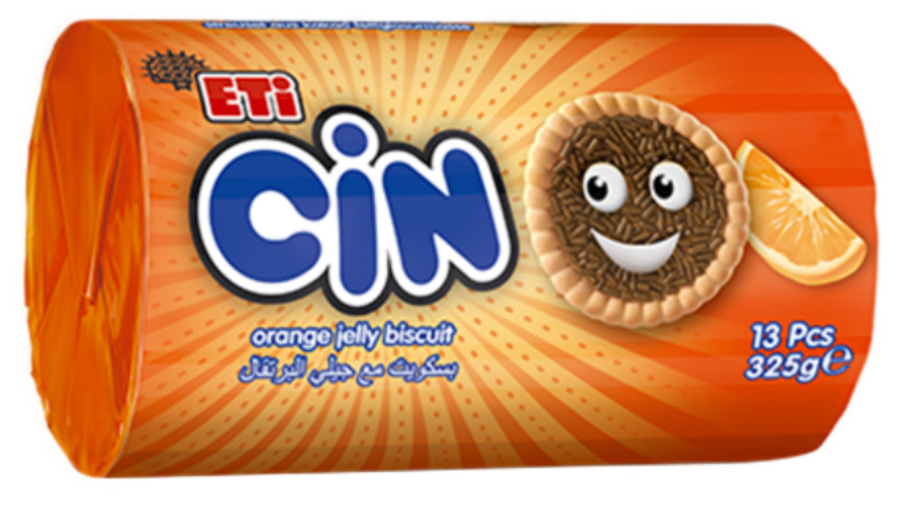 Eti Cin Biscuit Orange With Jelly 325gr