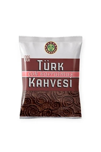 Kahve Dunyasi Cok Kavrulmus Turk Kahvesi 100gr