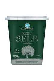 MB Gemlik Kuru Sele Siyah Zeytin 3XS 800g Kase