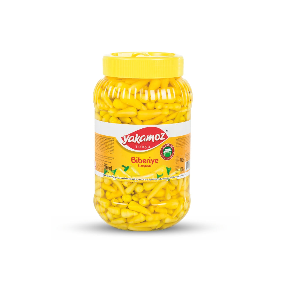 Yakamoz Hot Baby Peppers Pickled 3lt