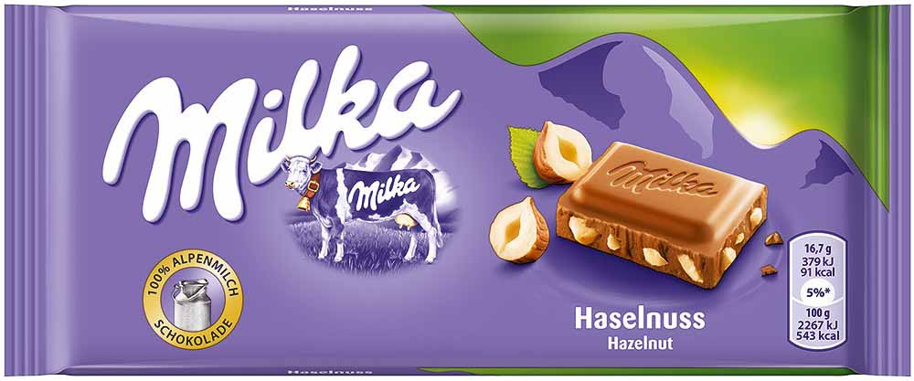 Milka Hazelnut Pieces 100gr