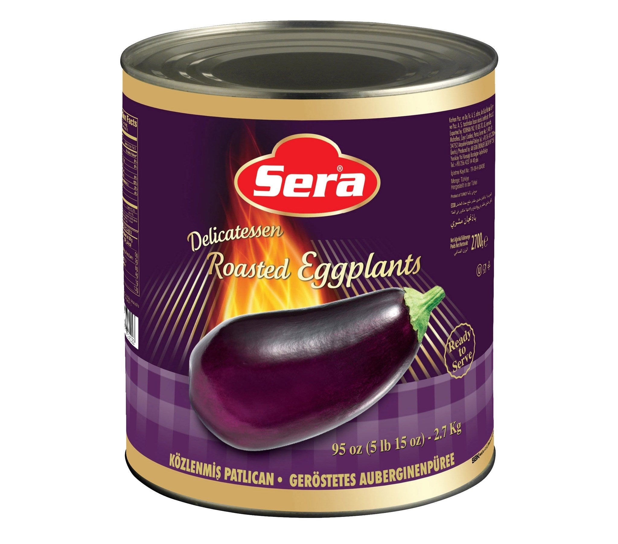 Sera Közlenmiş Patlıcan Ezmesi 2.8kg