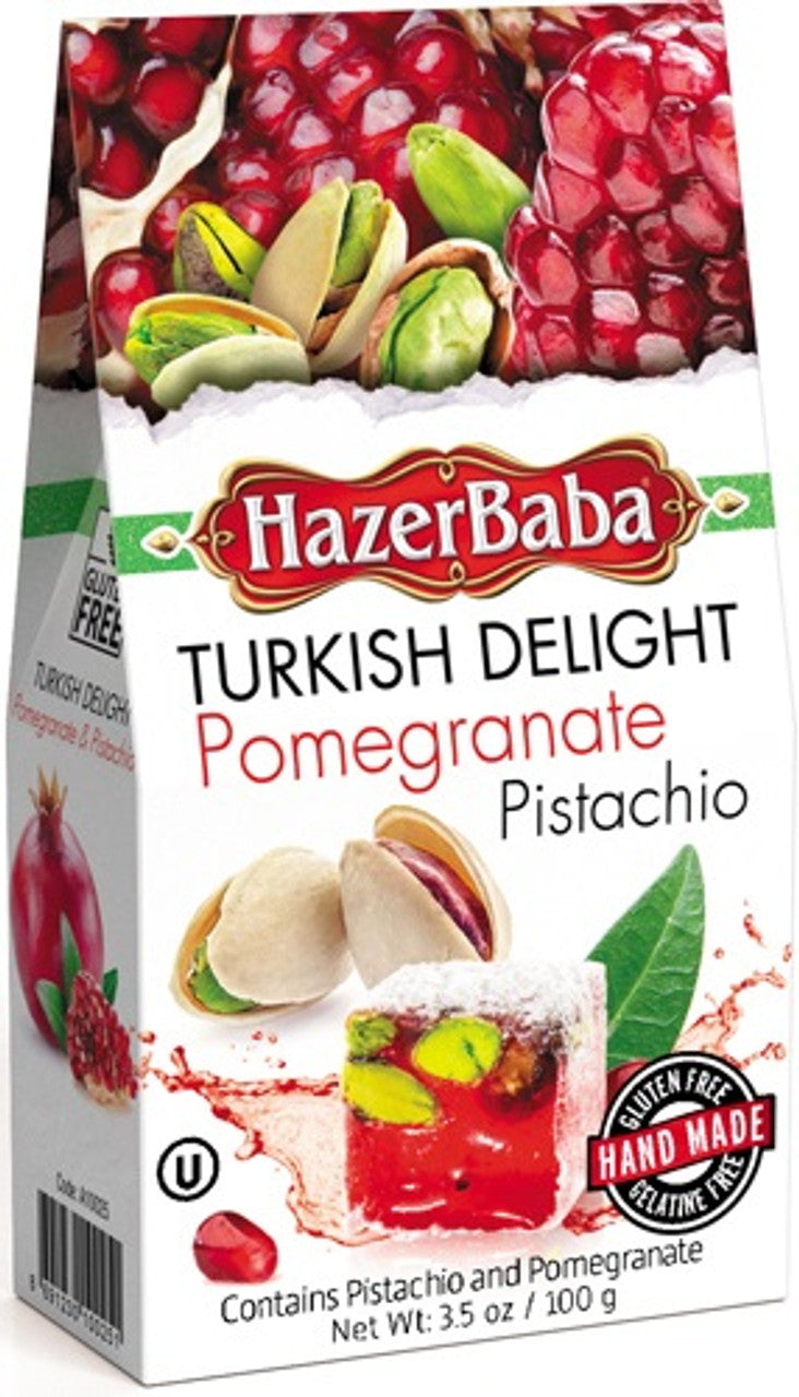 Hazerbaba Pomegranate Pistachio Turkish Delight 100gr