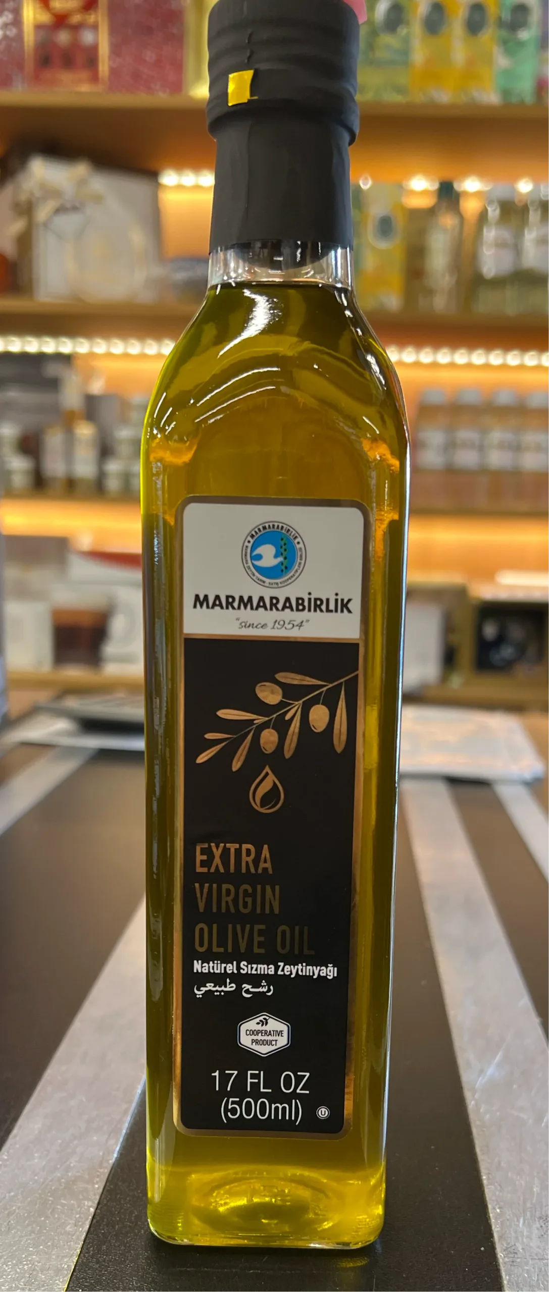 Marmarabirlik Natürel Sızma Zeytinyağı Cam Şişe 500 ml