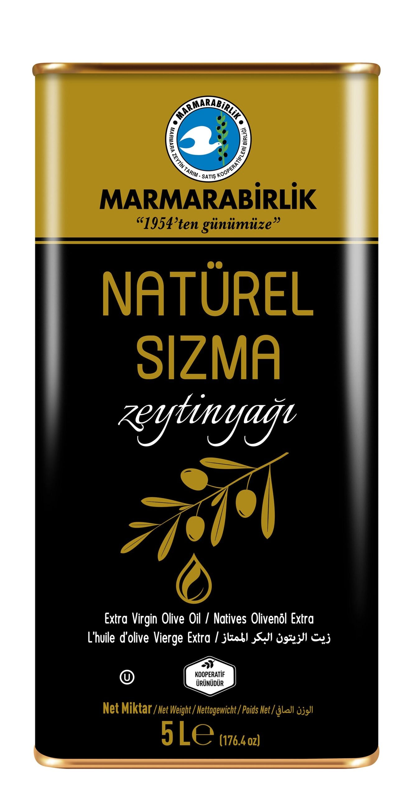 Marmarabirlik Natürel Sızma Zeytinyağı 5lt