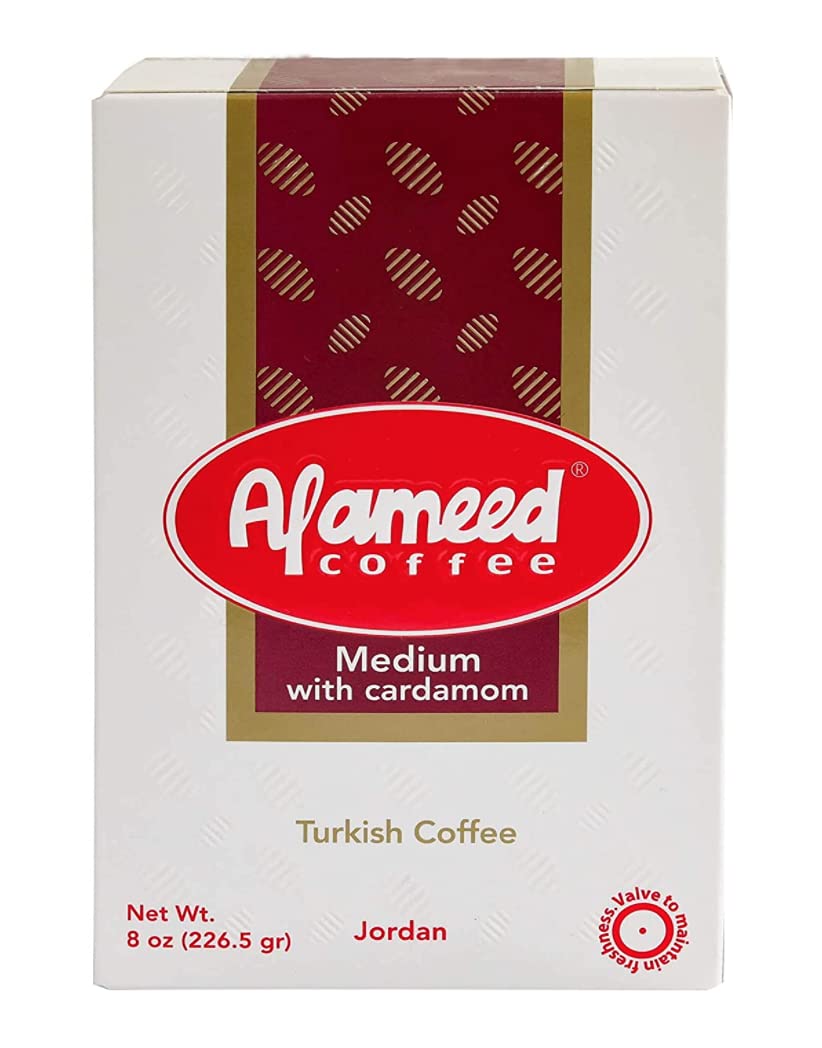 Al Ameed Turkish Coffee With Cardamom In Box 17.6oz