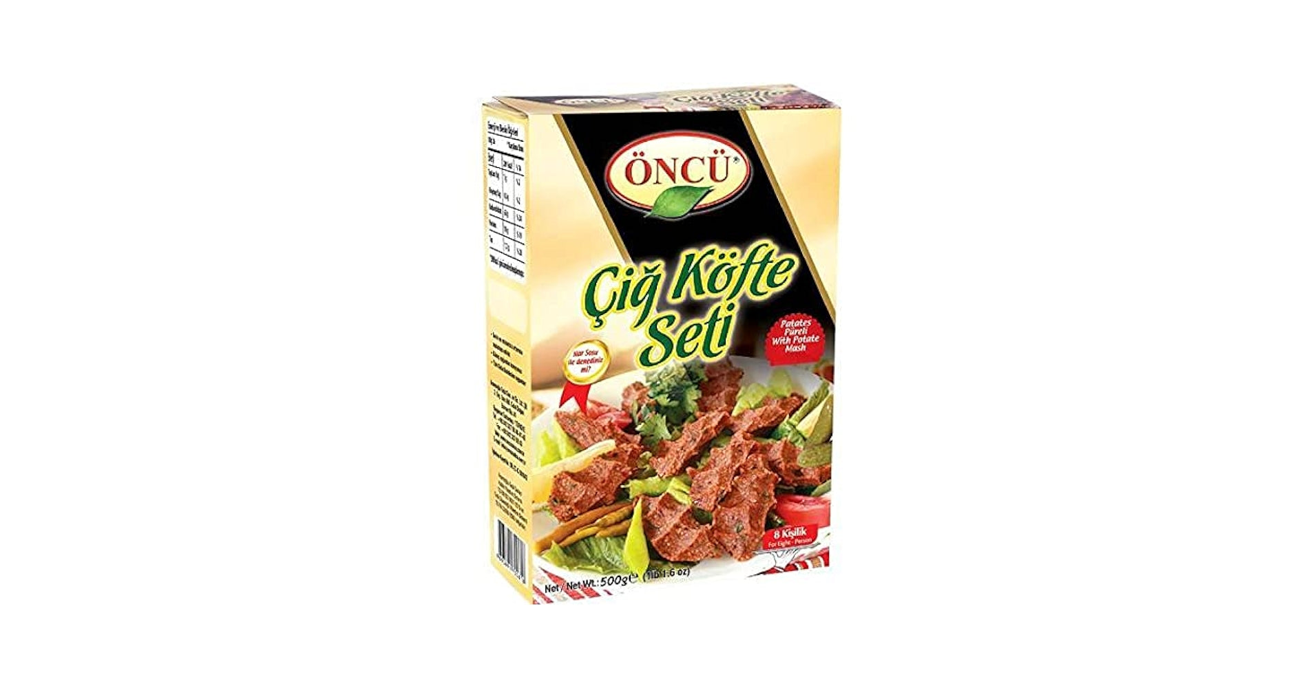 Öncü Çiğ Köfte Seti Patatesli 500gr