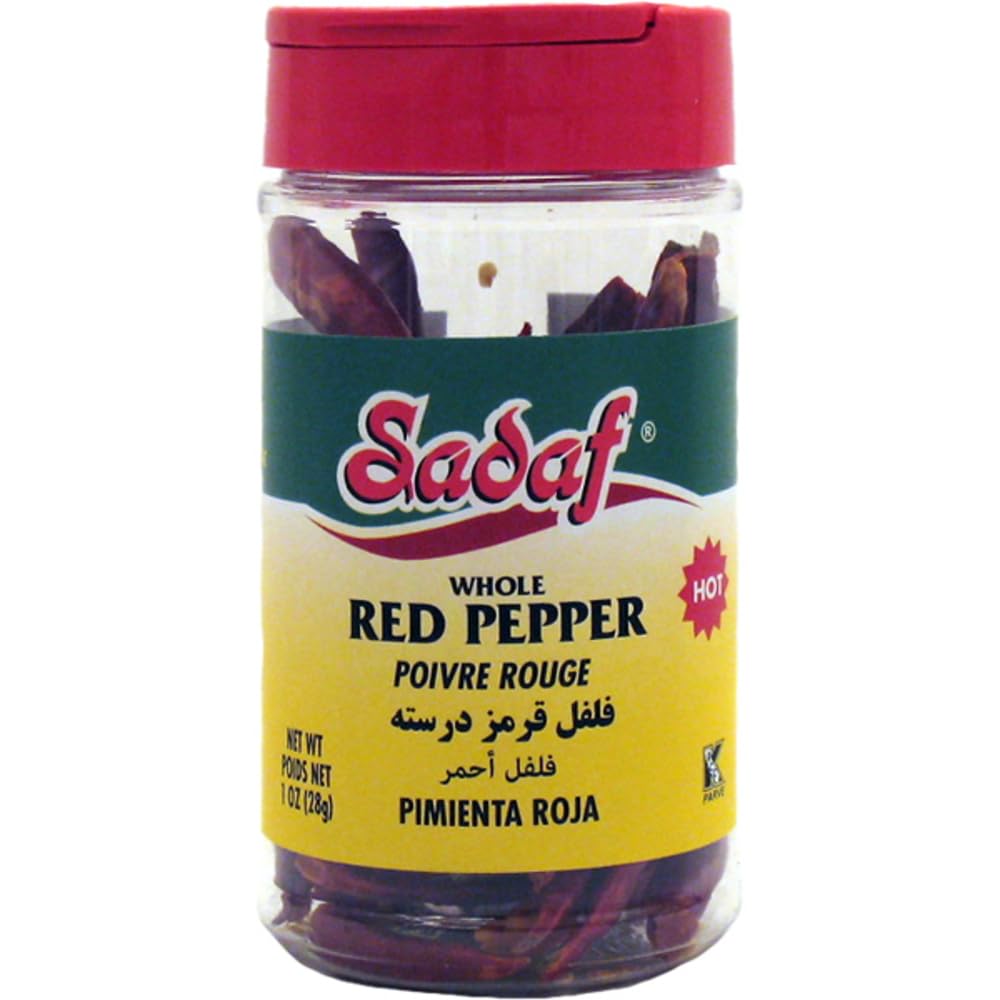 Sadaf Red Pepper Hot Whole 1oz