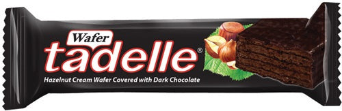 Tadelle Hazelnut Cream Wafer Dark Chocolate In Pack Foil 1.2oz