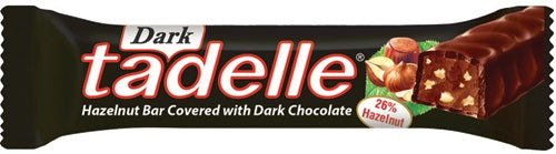 Tadelle Hazelnut Bar Covered Dark Chocolate In Pack Foil 1.1oz