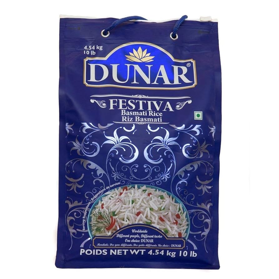 Dunar Festiva Pusa Basmati Rice 10lb