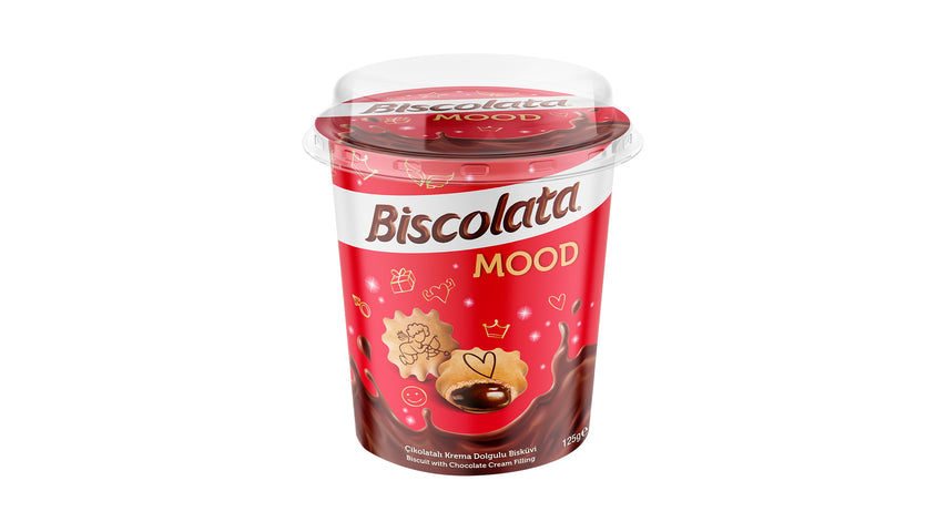 Biscolata Mood Sütlü Çikolatalı 125gr Plastik Bardak