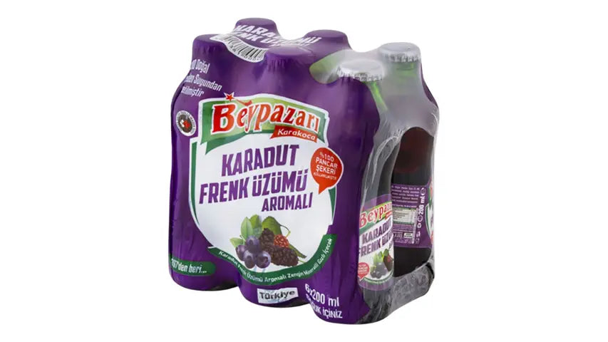 Beypazari Mineral Water Black Mulberry & Currant Flavored 6*200ml