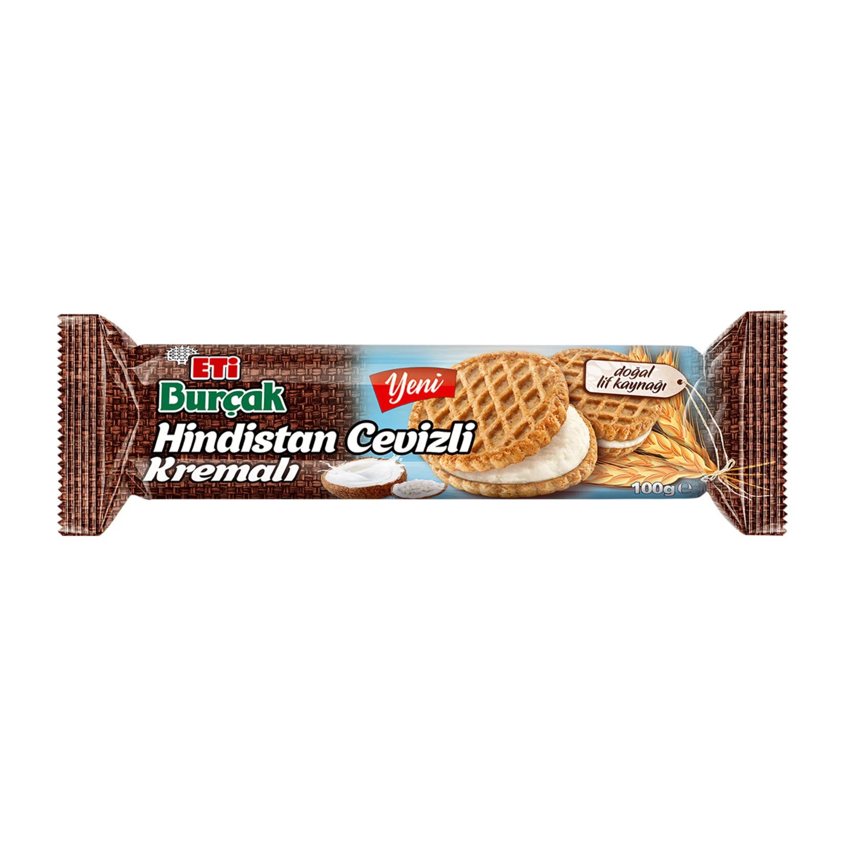 Eti Burcak Oat Biscuit With Coconut Cream 100gr