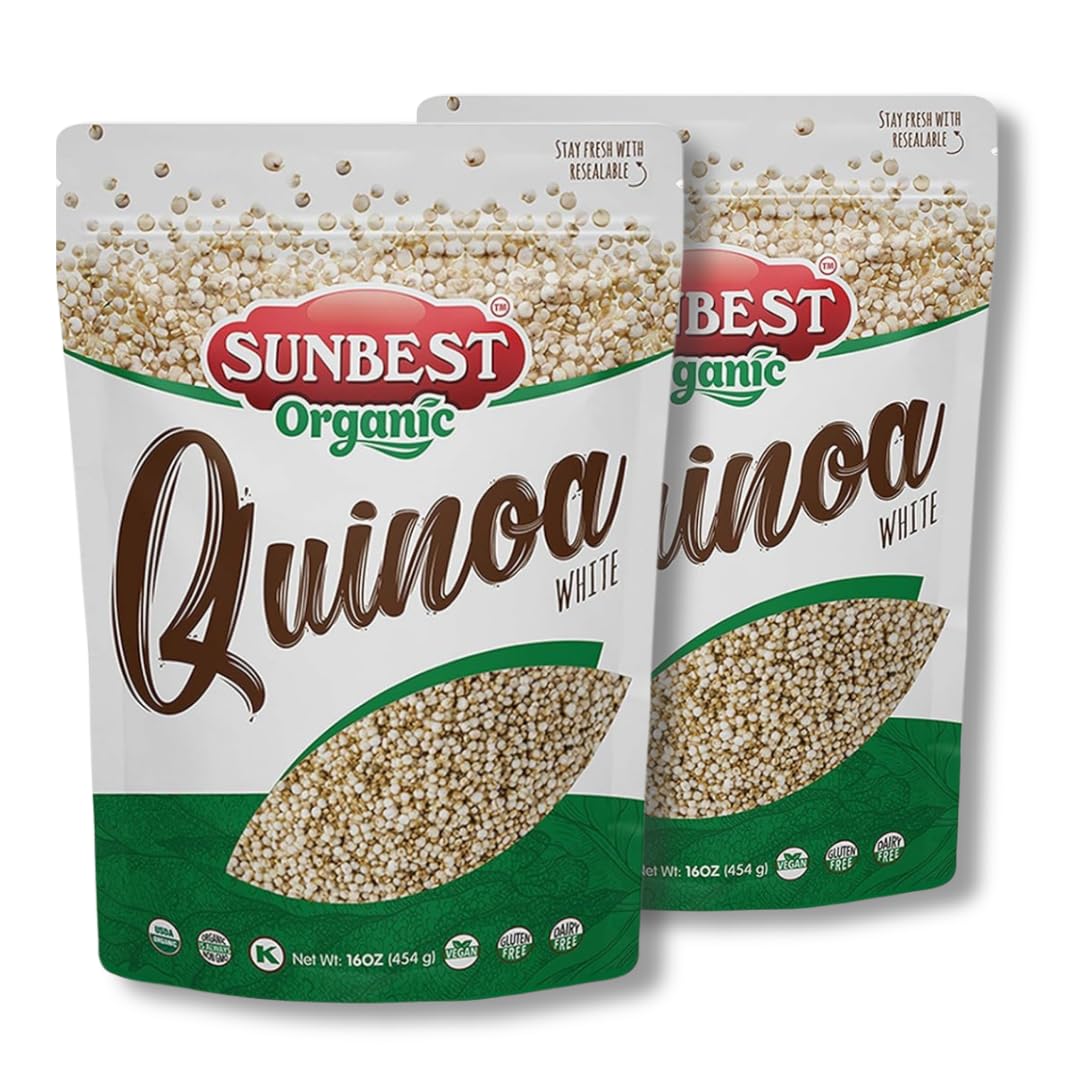 Sunbest Organic White Quinoa 16oz