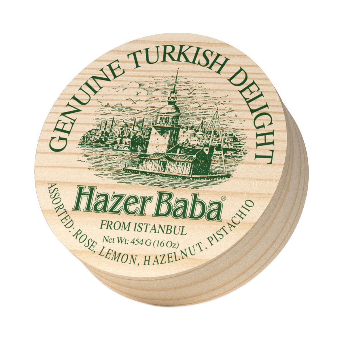 Hazerbaba Karışık Ahşap Davul Türk Lokumu 454gr