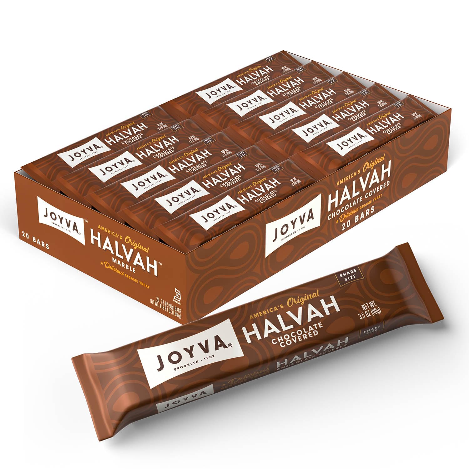 Joyva Helva Bar Çikolata Kaplı Folyo Ambalajda 99g