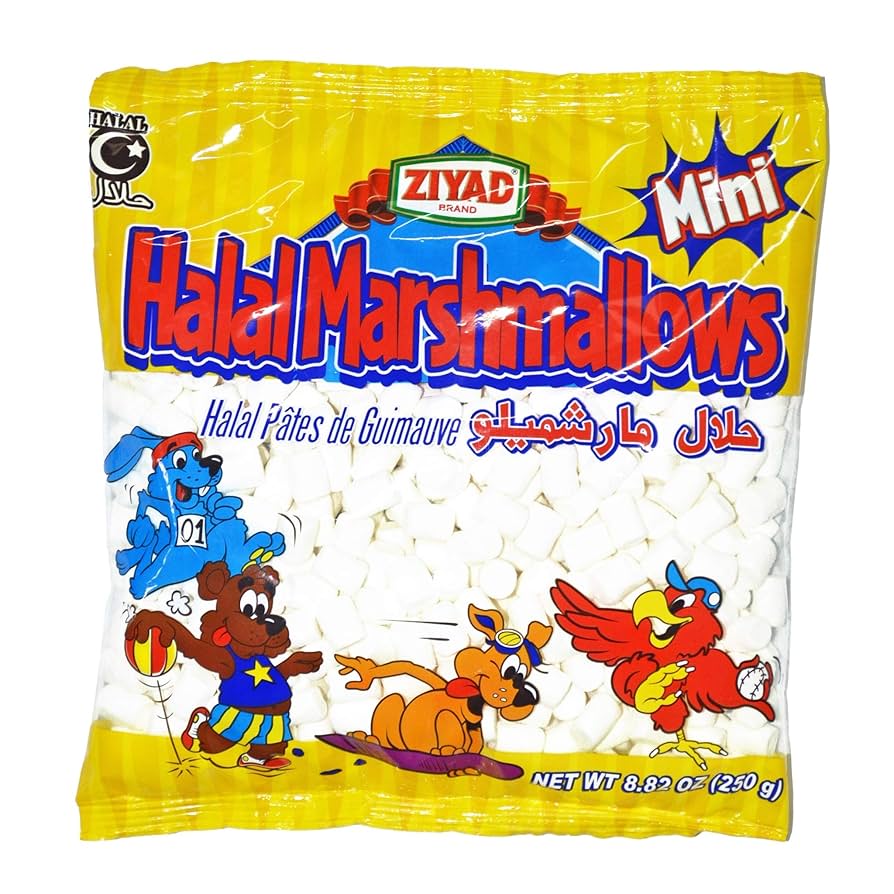 Ziyad Halal Mini Marshmallows In Bag 8.82oz