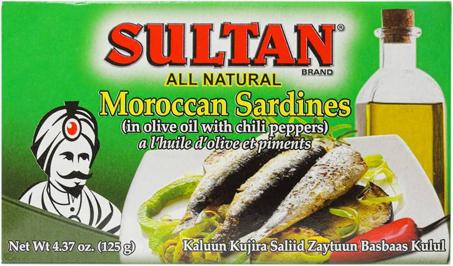 Sultan Moroccan Sardines With Hot Peppers 4.41oz