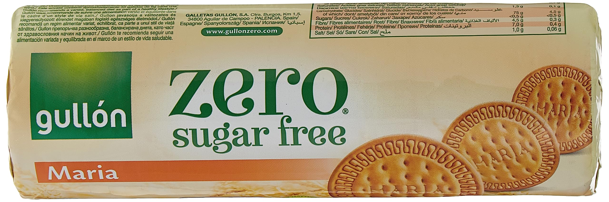 Gullon Sugar Free Maria Cookies In Pack Foil 7.05oz