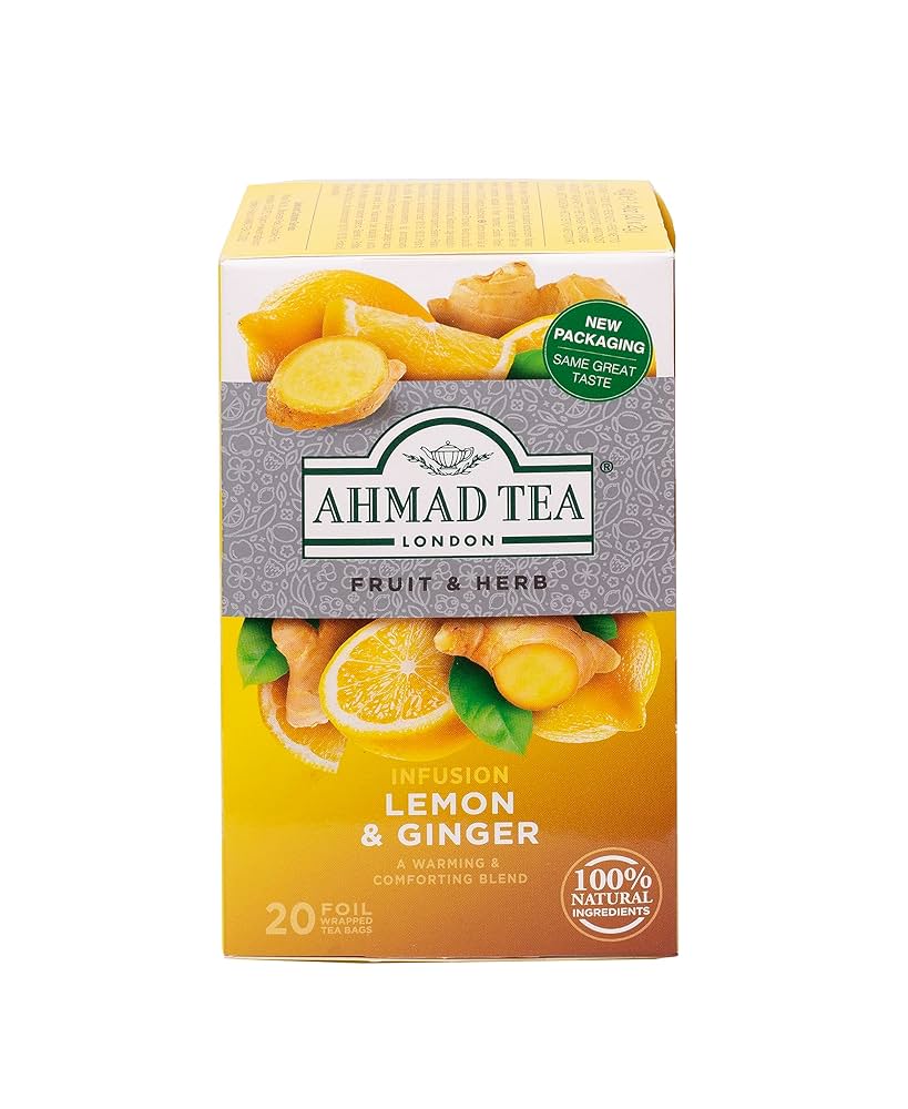 Ahmad Tea Herbal - Lemon & Ginger 20 Tea Bag 40gr