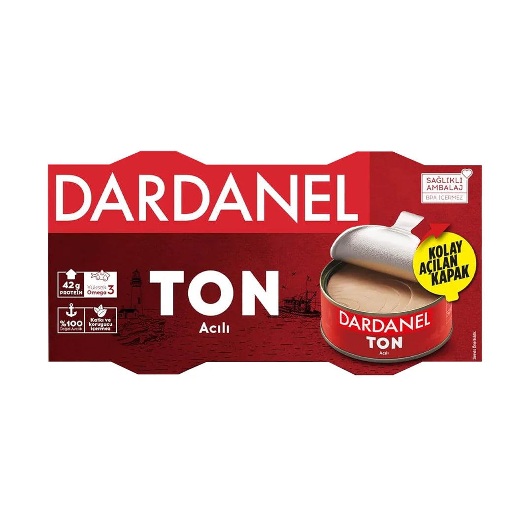 Dardanel Ayçiçek Yağlı Acılı Ton Balığı Konservesi 2*140gr