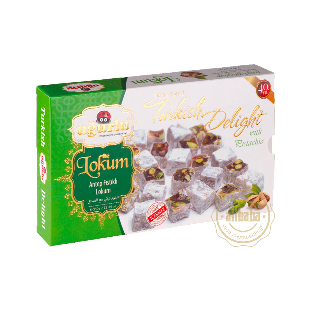 Ugurlu Turkish Delight With Pistachio 350gr