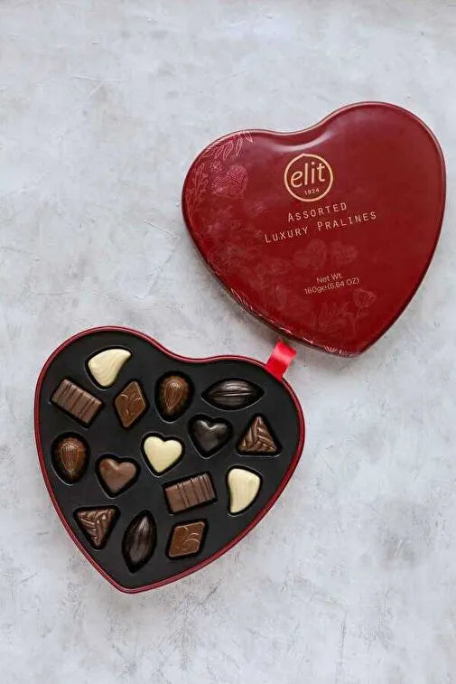 Elit Chocolate Pralines Hearts Assorted 160gr