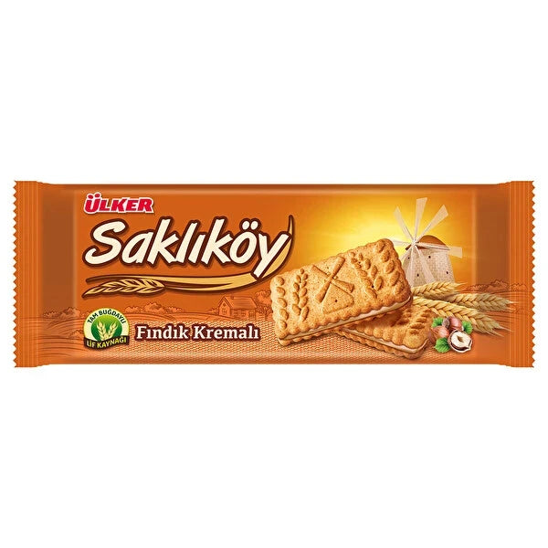Ülker Saklıköy Fındık Kremalı Bisküvi 100gr