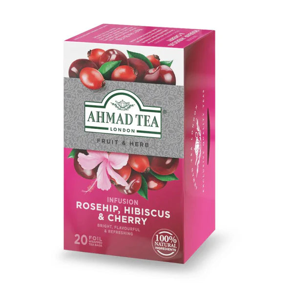 Ahmad Tea Kuşburnu & Kiraz Bitki Çayı 20 Süzen Poşet 40gr
