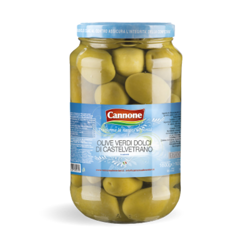 Cannone Castelvetrano Green Olive In Brine Jar 650ml