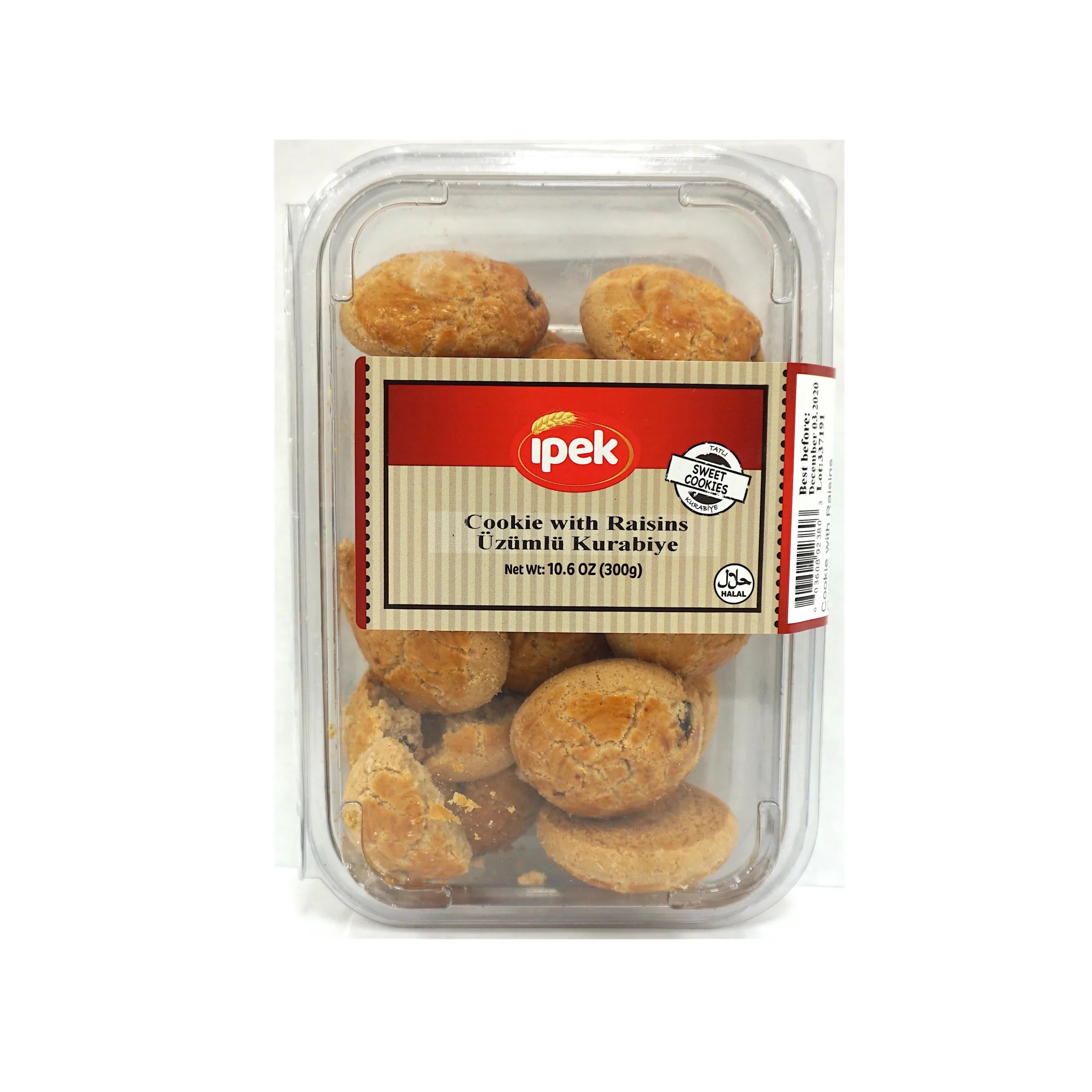 İpek Kuru Üzümlü Kurabiye Folyo Ambalajda 300g