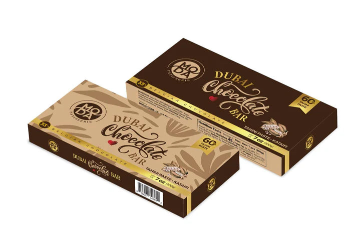 Moda Dubai Chocolate Bar Tahini Paste & Kataif 200gr