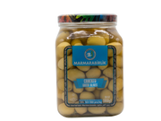 Marmarabirlik Green Cracked Olives 3xl 61-180 In Glass Jar 30oz