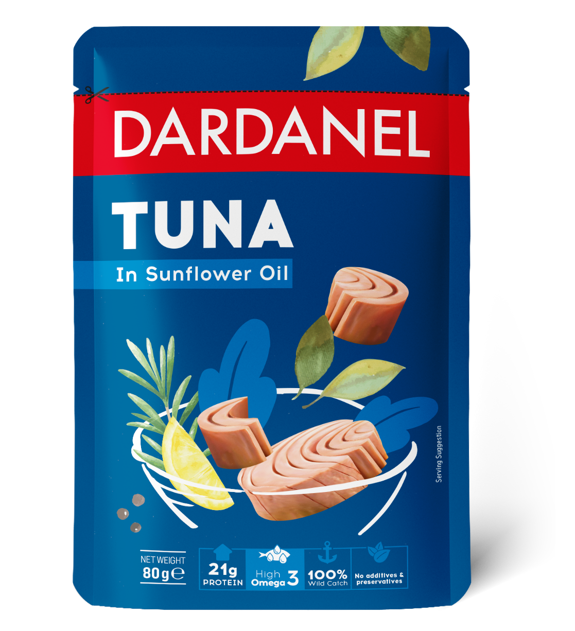 Dardanel Ayçiçek Yağlı Ton Balığı Poşet 80gr