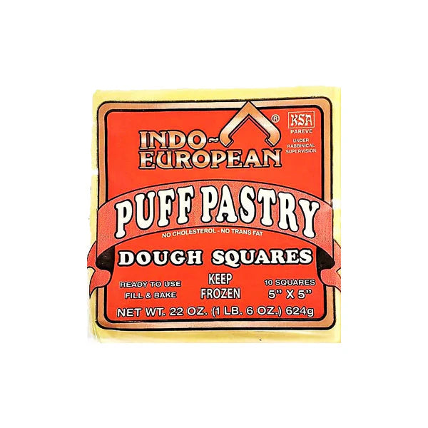 Indo European Puff Pastry Dough Squares 22oz