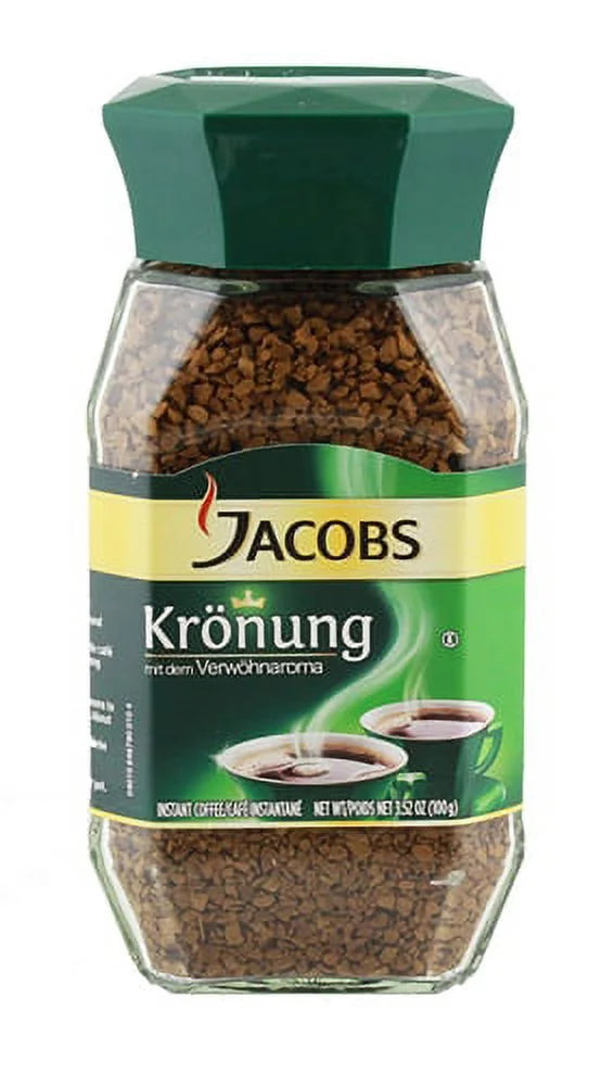Jacobs Kronung Instant Coffee In Glass Jar 3.5oz