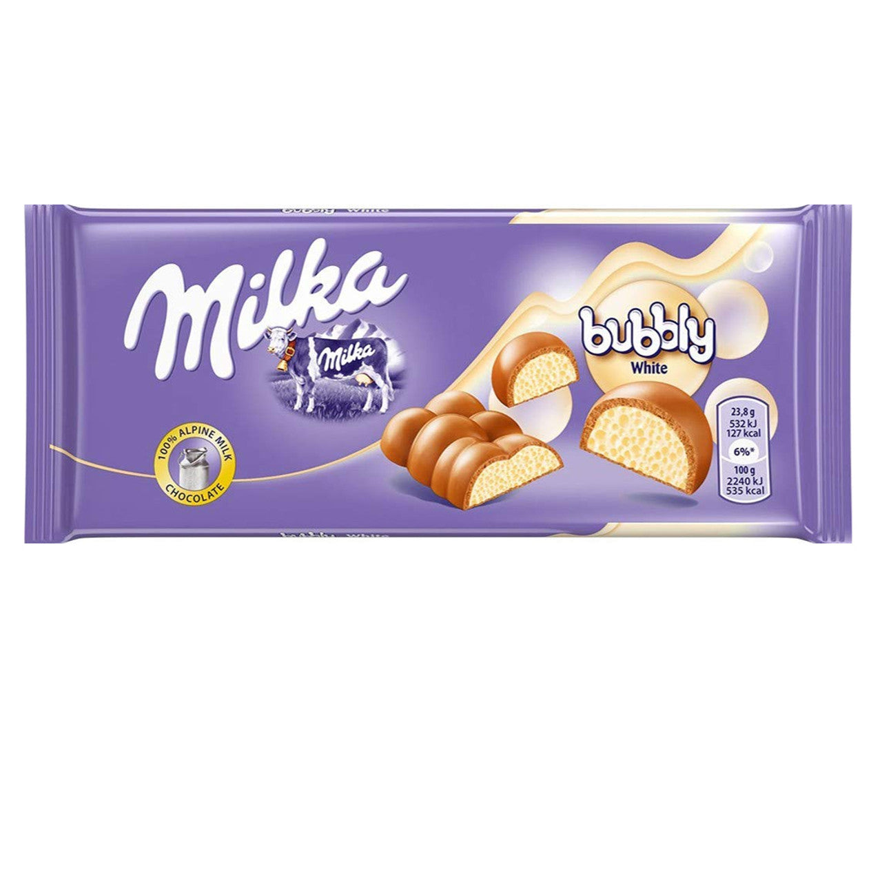 Milka Bubbly White 95gr