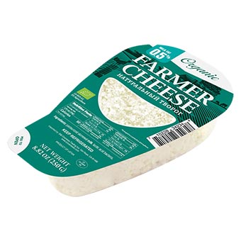 Farmer Cheese Organic Curd 0.5% 250gr