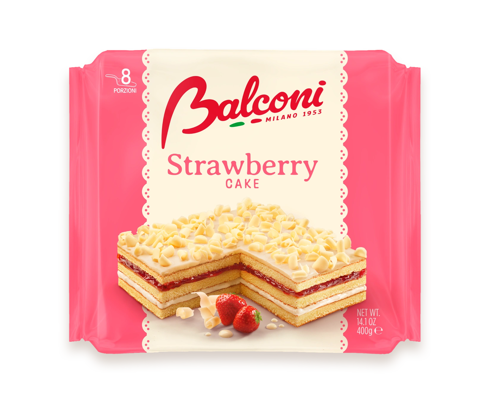 Balconi Torta Çilekli Kek 400gr