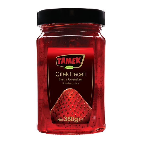 Tamek Çilek Reçeli Cam Kavanoz 380gr
