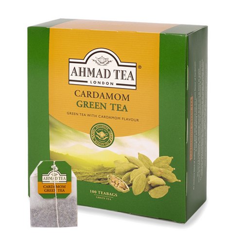 Ahmad Tea Cardamom Green Tea 100 Tea Bag 150gr